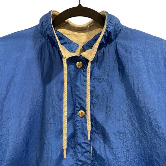 LEARSI Vintage Gray and Blue reversible sweatshirt jacket, women’s Size XL - Picture 8 of 16